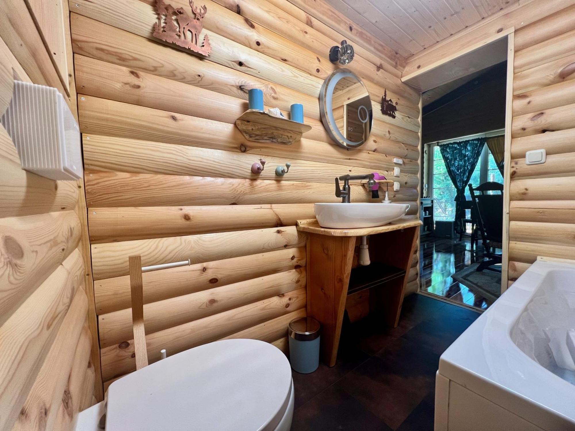 Holzhaus Baerenhoehle Am Wald Und See Neuruppin Extérieur photo